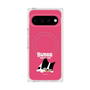 プレミアムスクエアケース with Pixelsnap［ BUDOG - ピンク ］