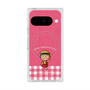 プレミアムスクエアケース with Pixelsnap［ ちびまる子ちゃん - ピンクチェック ］
