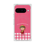 プレミアムスクエアケース with Pixelsnap［ ちびまる子ちゃん - ピンクチェック ］