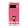 プレミアムスクエアケース with Pixelsnap［ ちびまる子ちゃん - ピンクチェック ］