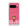 プレミアムスクエアケース with Pixelsnap［ ちびまる子ちゃん - ピンクチェック ］