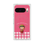 プレミアムスクエアケース with Pixelsnap［ ちびまる子ちゃん - ピンクチェック ］