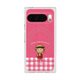 プレミアムスクエアケース with Pixelsnap［ ちびまる子ちゃん - ピンクチェック ］