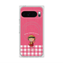 プレミアムスクエアケース with Pixelsnap［ ちびまる子ちゃん - ピンクチェック ］