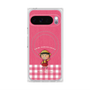プレミアムスクエアケース with Pixelsnap［ ちびまる子ちゃん - ピンクチェック ］