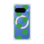 プレミアムスクエアケース with Pixelsnap［ シンプルドット - Green ］
