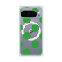 プレミアムスクエアケース with Pixelsnap［ シンプルドット - Green ］