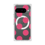 プレミアムスクエアケース with Pixelsnap［ シンプルドット - Pink ］