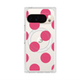 プレミアムスクエアケース with Pixelsnap［ シンプルドット - Pink ］