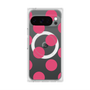 プレミアムスクエアケース with Pixelsnap［ シンプルドット - Pink ］