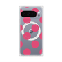 プレミアムスクエアケース with Pixelsnap［ シンプルドット - Pink ］