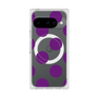 プレミアムスクエアケース with Pixelsnap［ シンプルドット - Purple ］