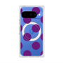 プレミアムスクエアケース with Pixelsnap［ シンプルドット - Purple ］