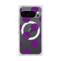 プレミアムスクエアケース with Pixelsnap［ シンプルドット - Purple ］