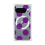 プレミアムスクエアケース with Pixelsnap［ シンプルドット - Purple ］