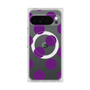 プレミアムスクエアケース with Pixelsnap［ シンプルドット - Purple ］