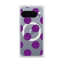 プレミアムスクエアケース with Pixelsnap［ シンプルドット - Purple ］