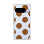 プレミアムスクエアケース with Pixelsnap［ シンプルドット - Brown ］