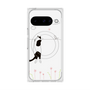 プレミアムスクエアケース with Pixelsnap［ 夢中に覗く三毛ねこ ］