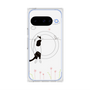 プレミアムスクエアケース with Pixelsnap［ 夢中に覗く三毛ねこ ］