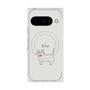 プレミアムスクエアケース with Pixelsnap［ 蝶ネクタイねこ - White ］