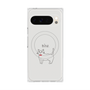 プレミアムスクエアケース with Pixelsnap［ 蝶ネクタイねこ - White ］