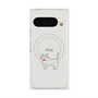 プレミアムスクエアケース with Pixelsnap［ 蝶ネクタイねこ - White ］