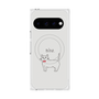 プレミアムスクエアケース with Pixelsnap［ 蝶ネクタイねこ - White ］