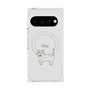 プレミアムスクエアケース with Pixelsnap［ 蝶ネクタイねこ - White ］