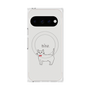 プレミアムスクエアケース with Pixelsnap［ 蝶ネクタイねこ - White ］
