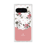 プレミアムスクエアケース with Pixelsnap［ ツインドットフラワー - Pink ］