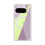 プレミアムスクエアケース with Pixelsnap［ マーブルトライアングルパレット - Purple ］