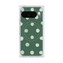 プレミアムスクエアケース with Pixelsnap［ 水彩ドット・レトロカラー - Green ］