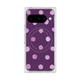 プレミアムスクエアケース with Pixelsnap［ 水彩ドット・レトロカラー - Purple ］