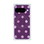 プレミアムスクエアケース with Pixelsnap［ 水彩ドット・レトロカラー - Purple ］