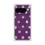 プレミアムスクエアケース with Pixelsnap［ 水彩ドット・レトロカラー - Purple ］