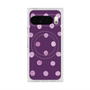 プレミアムスクエアケース with Pixelsnap［ 水彩ドット・レトロカラー - Purple ］