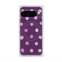 プレミアムスクエアケース with Pixelsnap［ 水彩ドット・レトロカラー - Purple ］