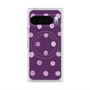 プレミアムスクエアケース with Pixelsnap［ 水彩ドット・レトロカラー - Purple ］