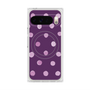 プレミアムスクエアケース with Pixelsnap［ 水彩ドット・レトロカラー - Purple ］