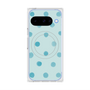 プレミアムスクエアケース with Pixelsnap［ 水彩ドット・レトロカラー - Light Blue ］