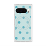 プレミアムスクエアケース with Pixelsnap［ 水彩ドット・レトロカラー - Light Blue ］