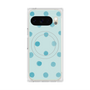 プレミアムスクエアケース with Pixelsnap［ 水彩ドット・レトロカラー - Light Blue ］