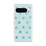 プレミアムスクエアケース with Pixelsnap［ 水彩ドット・レトロカラー - Light Blue ］