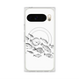 プレミアムスクエアケース with Pixelsnap［ Coexist No.2 - White ］
