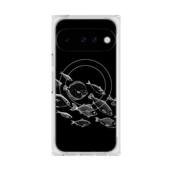 プレミアムスクエアケース with Pixelsnap［ Coexist No.2 - Black ］