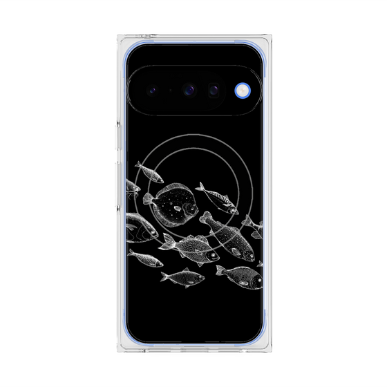 プレミアムスクエアケース with Pixelsnap［ Coexist No.2 - Black ］