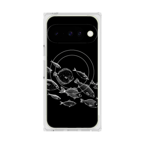 プレミアムスクエアケース with Pixelsnap［ Coexist No.2 - Black ］