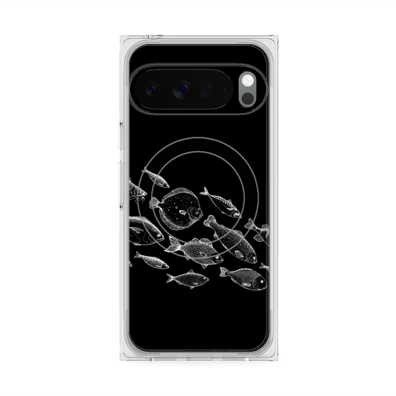 プレミアムスクエアケース with Pixelsnap［ Coexist No.2 - Black ］