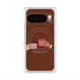 プレミアムスクエアケース with Pixelsnap［ Teatime - Brown ］